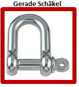 gerade Schäkel